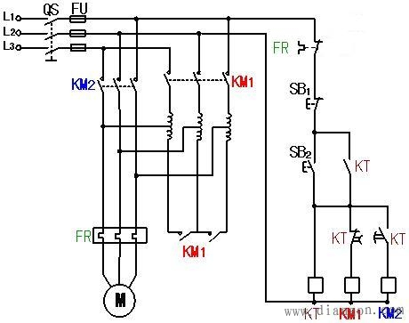 三相异步电动机自耦变压器降压启动原理图解 