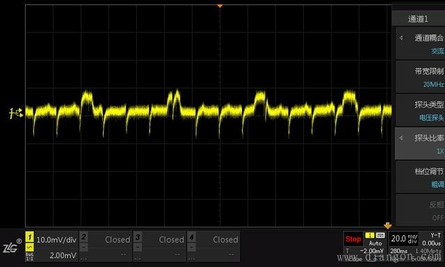 分享使用示波器測量電源紋波的方法